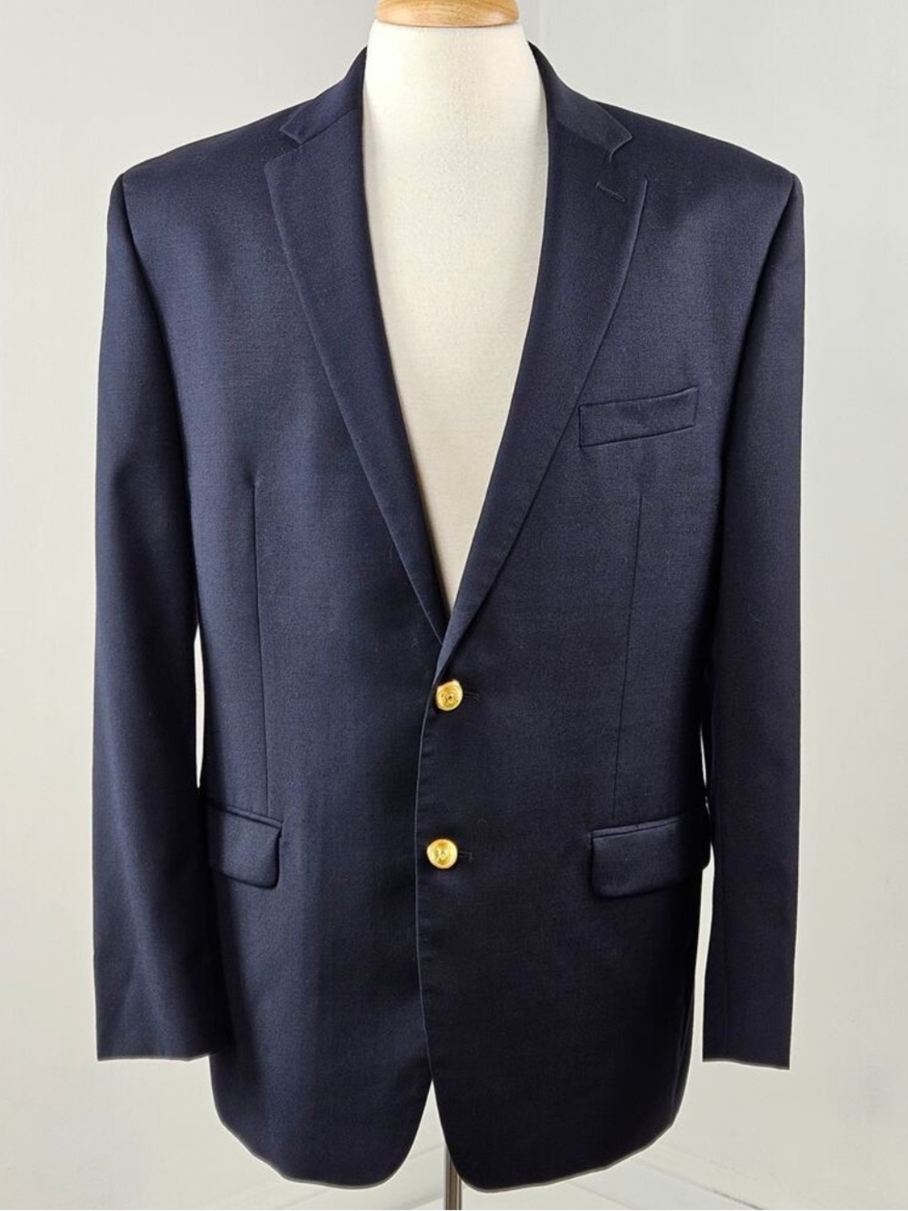Lauren Ralph Lauren Navy Blazer 42R Gold Button Classic Preppy Suit Sport Jacket